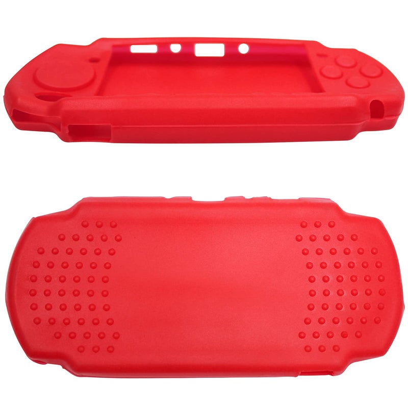 OSTENT Soft Protector Silicon Travel Carry Case Skin Cover Pouch Sleeve for Sony PSP 2000/3000 Color Red - Image 3